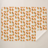 Herbstpumpenmuster Herbsternte Orange Sherpadecke (Vorderseite (Horizontal))