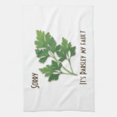 Herbstpuppe, Entschuldigung, es ist Petersilie mei Geschirrtuch (Vertikal)