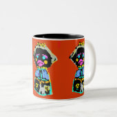 Herbstpuppe Zweifarbige Tasse (VorderseiteRechts)
