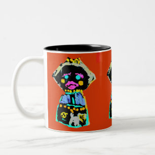 Herbstpuppe Zweifarbige Tasse
