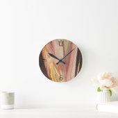 Herbstquelle Runde Wanduhr (Zuhause)