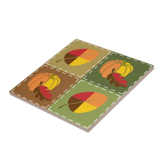 Herbstquilt Fliese (Seite)