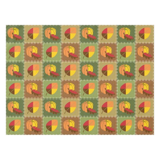 Herbstquilt Tischdecke (Vorderseite (Horizontal))