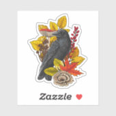 Herbstrabe 2 aufkleber (Blatt)