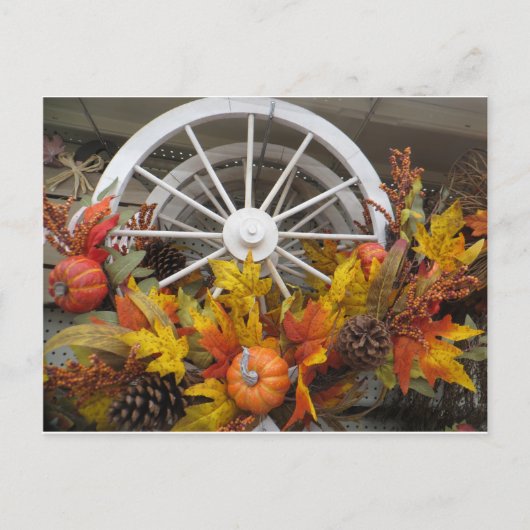 Herbstrad Postkarte (Vorderseite)
