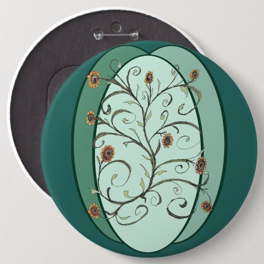 Herbstrebe Button (Vorne & Hinten)