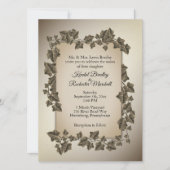 Herbstreben Hochzeitsfeier 5,5" x 7,5" Einladung (Vorderseite)