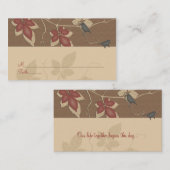 Herbstreben und Besondere Anlass Platzkarte (Vorne/Hinten)