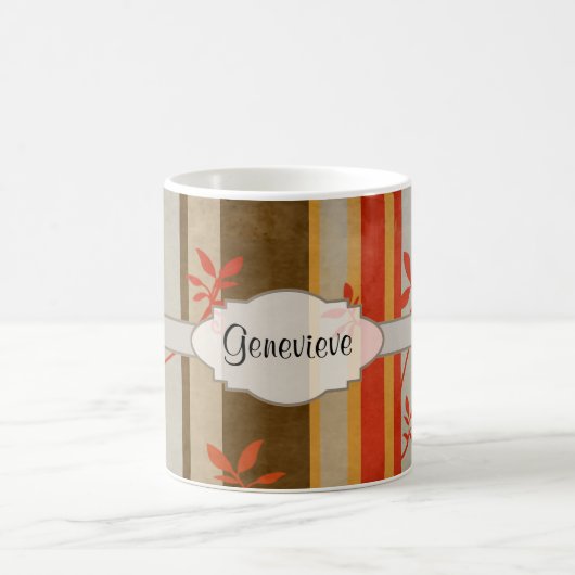 Herbstreben und -streifen kaffeetasse (Mittel)
