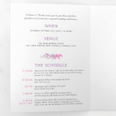 Herbstreben - Wasserfarbenhochzeit ganz in One Dreifach Gefaltete Einladung (Innen Erste Seite)