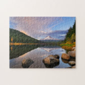 Herbstreflektion des Monte Hood in Trillium Lake Puzzle (Horizontal)