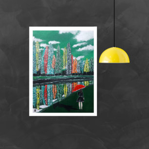 Herbstreflektion Gemälde von Alfred Fox Leinwanddruck