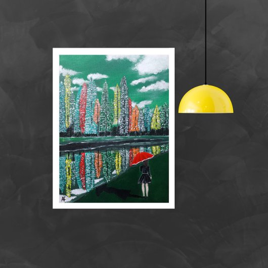 Herbstreflektion Gemälde von Alfred Fox Leinwanddruck