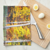 Herbstreflektion Geschirrtuch (Viertel Falte)