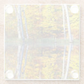 Herbstreflektion Glasuntersetzer (Rückseite)