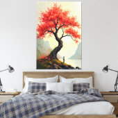 Herbstreflektion Leinwanddruck (Insitu (Schlafzimmer))