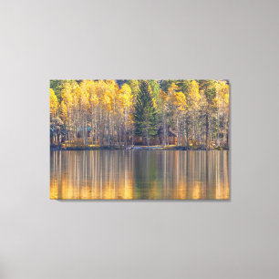 Herbstreflektion Leinwanddruck