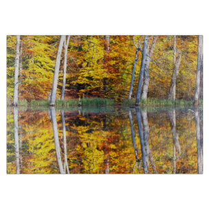 Herbstreflektion Schneidebrett