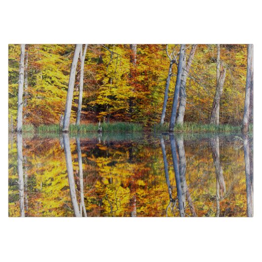 Herbstreflektion Schneidebrett (Vorderseite)