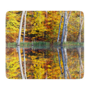 Herbstreflektion Schneidebrett