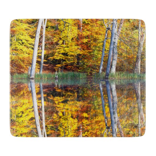 Herbstreflektion Schneidebrett (Vorderseite)