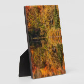 Herbstreflektion über den Kaffeeteich Fotoplatte (Seite)