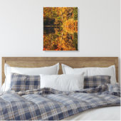Herbstreflektion über den Kaffeeteich Leinwanddruck (Insitu (Schlafzimmer))