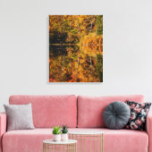 Herbstreflektion über den Kaffeeteich Leinwanddruck (Insitu (Wohnzimmer))