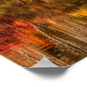 Herbstreflektion über den Kaffeeteich Poster (Ecke)