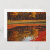 Herbstreflektionen A Serene Lake Postkarte (Vorne/Hinten)
