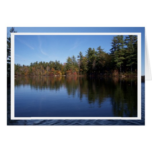 Herbstreflektionen am See (Vorderseite (Horizontal))
