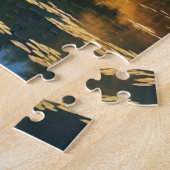 Herbstreflektionen auf blauem See Puzzle (Seite)