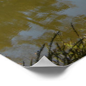 Herbstreflektionen auf dem See durch die rustikale Poster (Ecke)