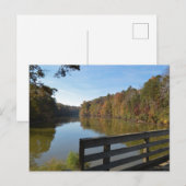 Herbstreflektionen auf dem See durch die rustikale Postkarte (Vorne/Hinten)