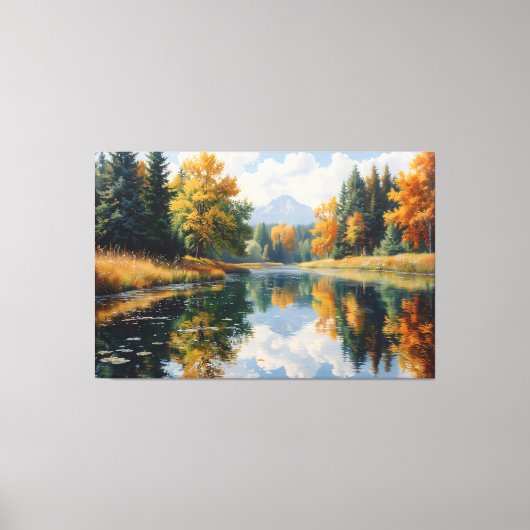 Herbstreflektionen Leinwanddruck (Vorderseite)