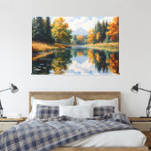 Herbstreflektionen Leinwanddruck (Insitu (Schlafzimmer))