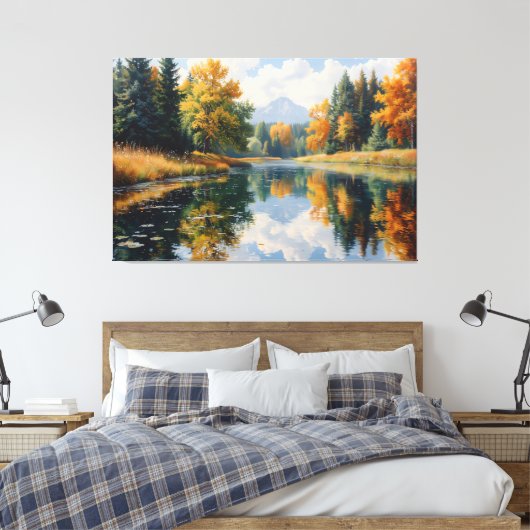 Herbstreflektionen Leinwanddruck (Insitu (Schlafzimmer))