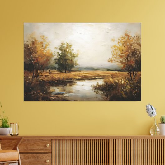 Herbstreflektionen Leinwanddruck (Insitu (Wohnzimmer))