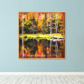 Herbstreflektionen Leinwanddruck (Insitu (Holzboden))