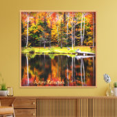 Herbstreflektionen Leinwanddruck (Insitu (Wohnzimmer))