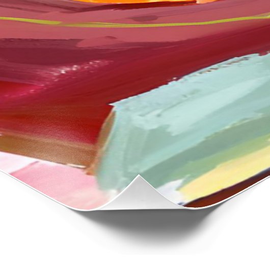 Herbstreflektionen: Schwarzer Mann lesen Poster (Ecke)