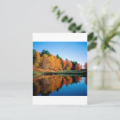 Herbstreflektionen Vermont Postkarte (Stehend Vorderseite)