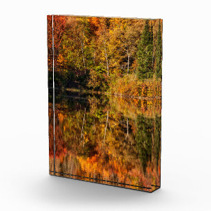 Herbstreflexion am Coffin Pond Fotoblock