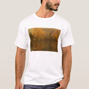 Herbstreflexionen auf dem Teich. T-Shirt