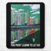Herbstreflexionsmalerei von Alfred Fox Mousepad (Vorne)