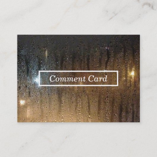 Herbstregen-Kommentarkarte Visitenkarte (Vorderseite)