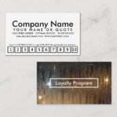 Herbstregen-Loyalitätsprogramm Treuekarte (Vorne/Hinten)