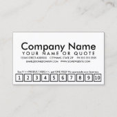 Herbstregen-Loyalitätsprogramm Treuekarte (Vorderseite)