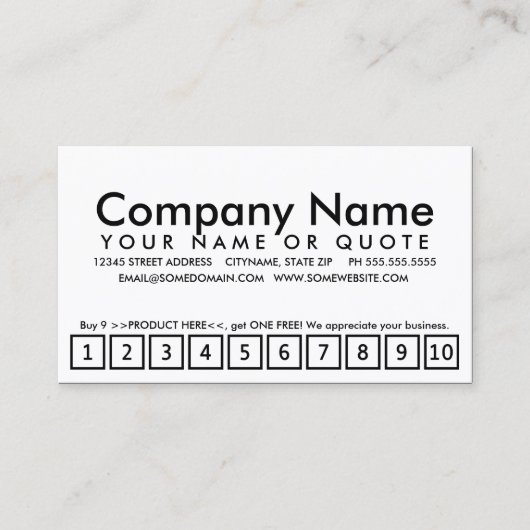 Herbstregen-Loyalitätsprogramm Treuekarte (Vorderseite)