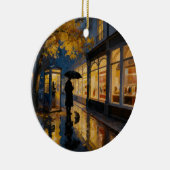 Herbstregen Telefonzelle Ornament (Rechts)